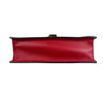 Gucci Red Leather Sylvie Buckle Shoulder Bag