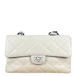 Chanel Classique White Quilted Leather Flap Bag 2001