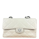 Chanel Classique White Quilted Leather Flap Bag 2001
