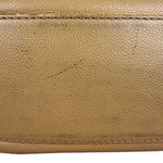 Chanel CC Vintage Beige Leather Caviar Wood Chain Hobo Bag