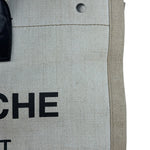 Saint Laurent Beige Canvas Rive Gauche Tote Bag