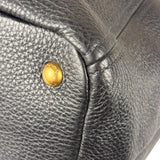 Prada Black Leather Vitello Daino 2Way Handbag