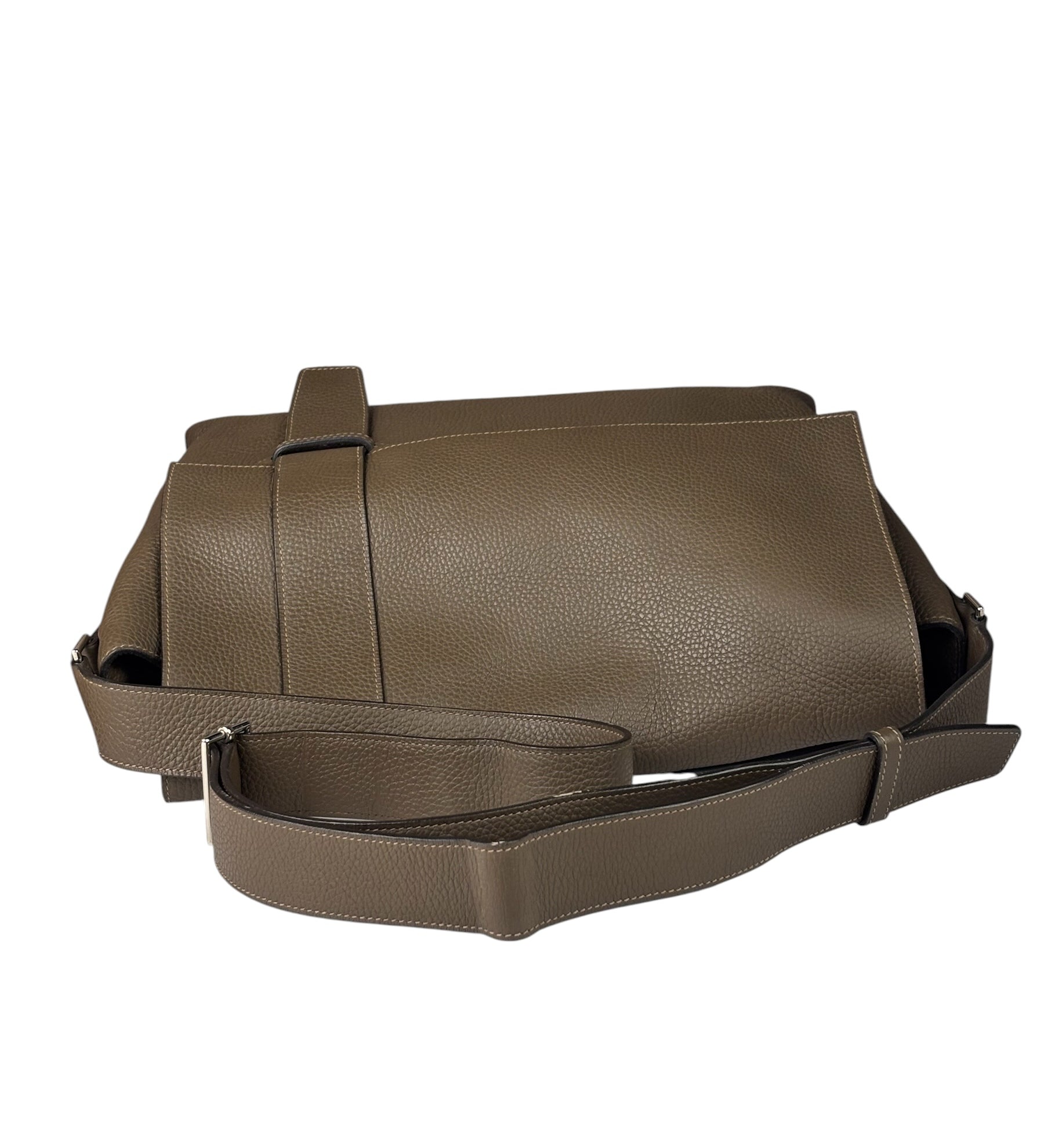 Hermes Brown Leather Sac Alfred Taorillon Clemence 35