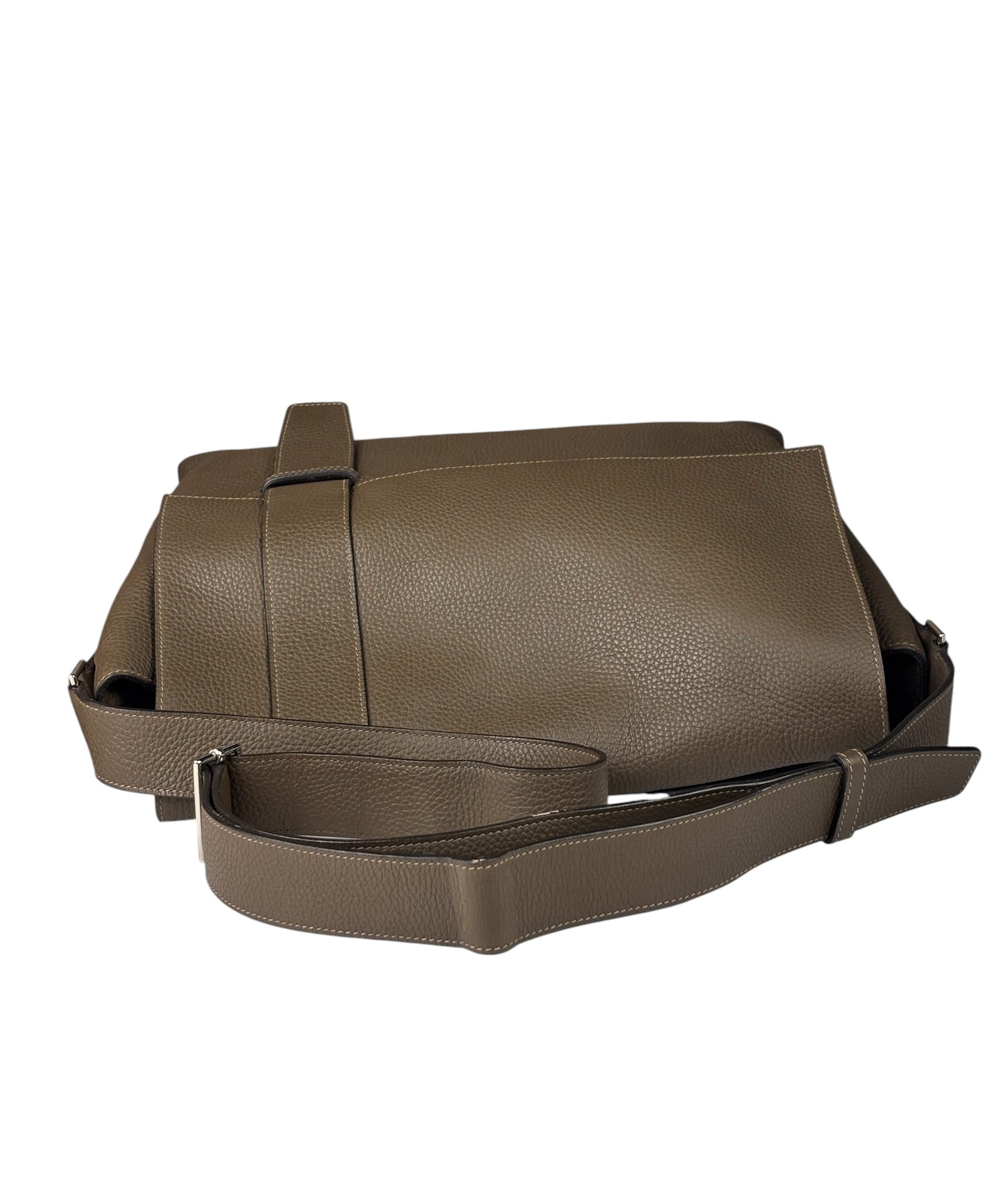 Hermes Brown Leather Sac Alfred Taorillon Clemence 35