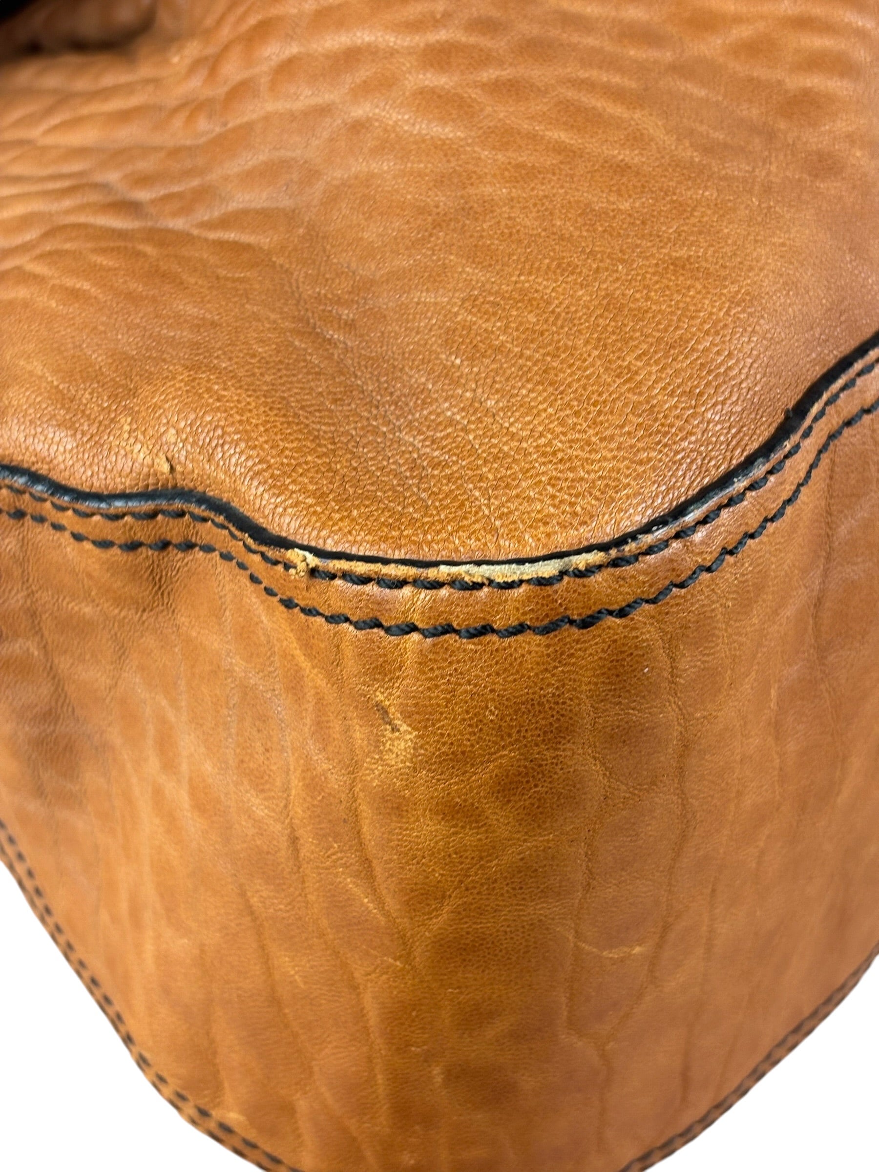 Fendi Vintage Brown/Black Leather B Shoulder Bag