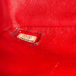 Chanel Red Patent Leather Chevron Jumbo Flap Bag 2009