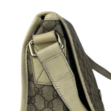 Gucci GG Leather Lined Flap Messenger Bag