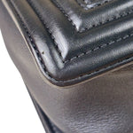 Chanel Navy Lambskin Cube Embossed XL Boy Flap 2013