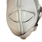 Gucci White Puffer Leather Horsebit Shoulder Bag