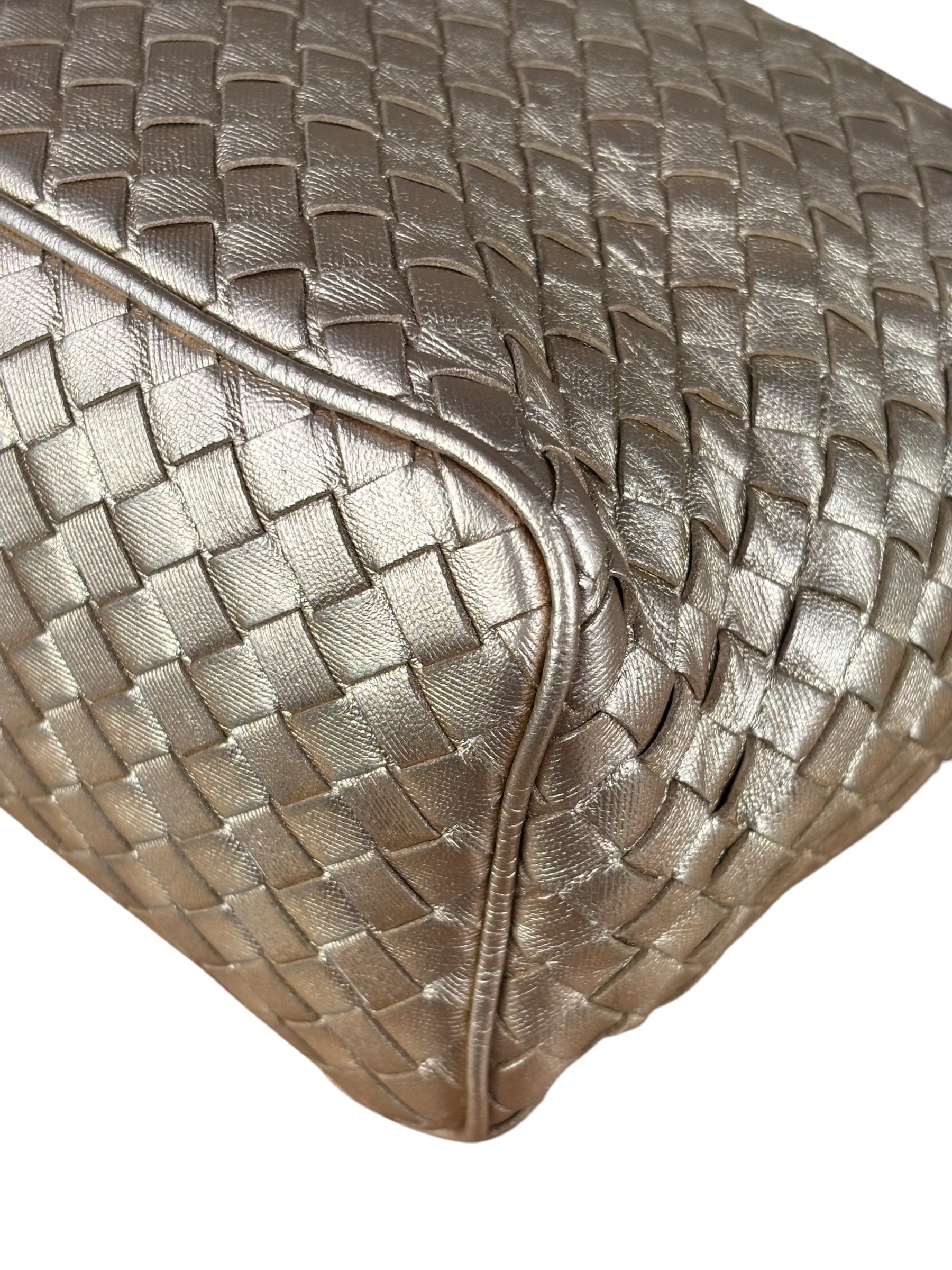 Bottega Veneta Metallic Intrecciato Ciambrino Shoulder Bag
