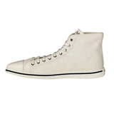 Prada Canvas Olka Dot High Top Point Sneakers