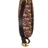 Christian Dior Burgundy Trotter Mini Saddle Bag