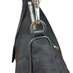 Prada Black Nylon Leather Trim Re-Edition 2005 Two-Way Bag