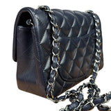 Chanel Iridescent Blue Quilted Leather Mini Flap Bag 2017