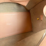 YSL Vintage Classic Y Cabas Peach Leather 2Way Handbag
