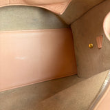 YSL Vintage Classic Y Cabas Peach Leather 2Way Handbag