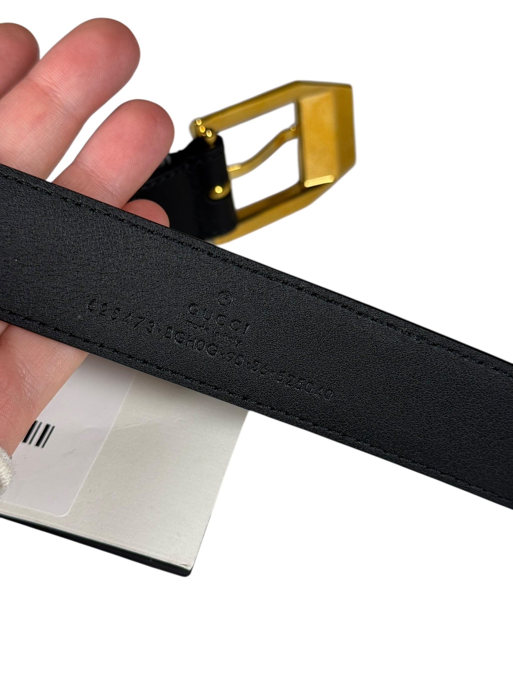 Gucci Black Leather Belt