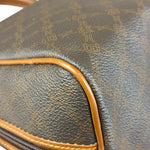 Bally Vintage Leather Coated Monogram Handbag