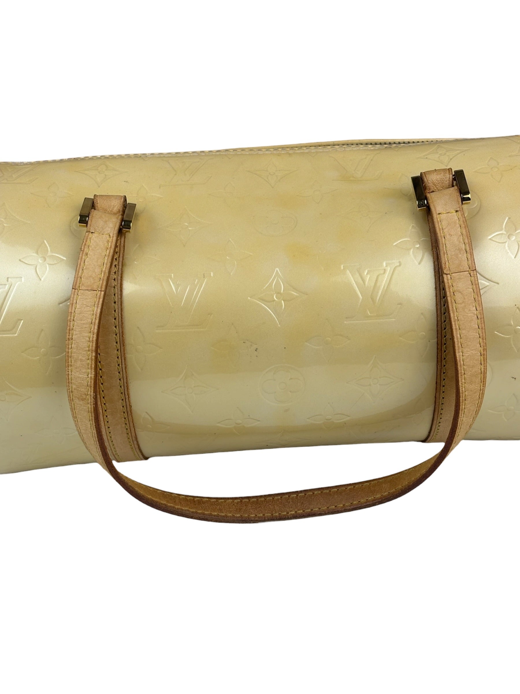Louis Vuitton Yellow Monogram Vernis Bedford Handbag