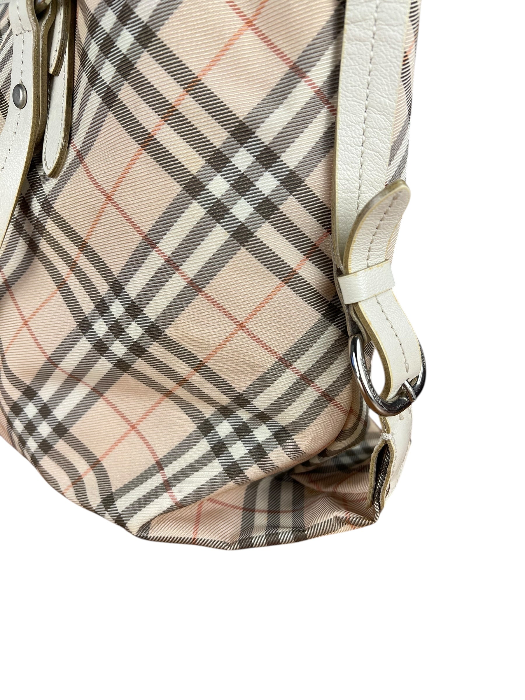 Burberry Nova Check Buckle Tote Bag