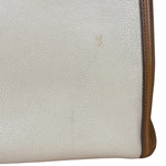 Miu Miu Beige/Brown Bicolor Leather Madras Handbag