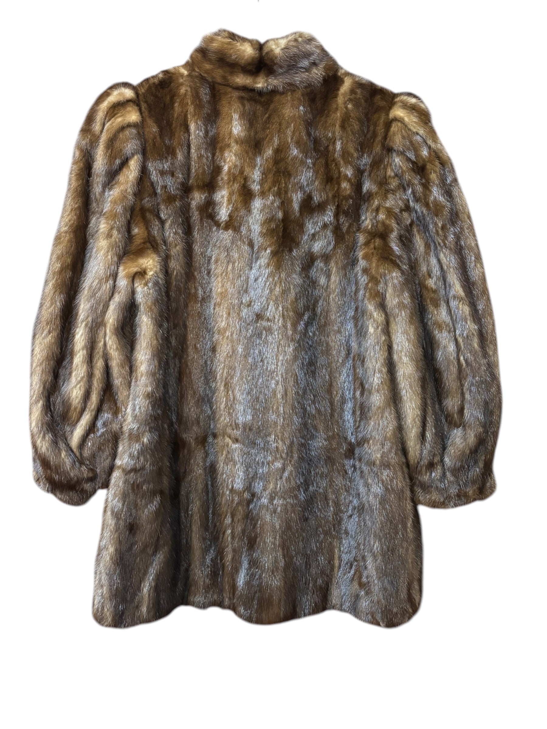 Saikatsu Vintage Brown Mink Fur Coat
