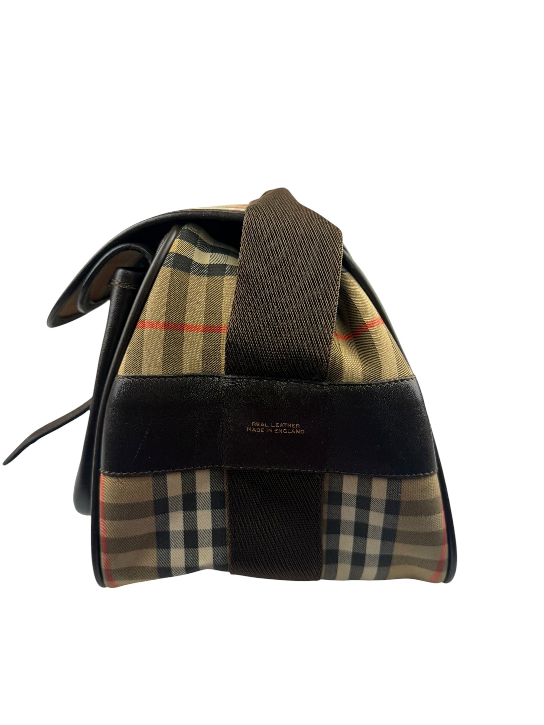 Burberry Vintage Beige/Dark Brown House Shoulder Bag