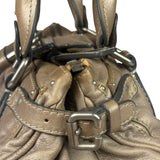 Chloe Bronze Leather Paddington Shoulder Bag