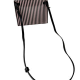 Salvatore Ferragamo Pink/Black Striped Crossbody Bag
