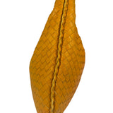 Bottega Veneta Orange Leather Intercciato Hobo Bag