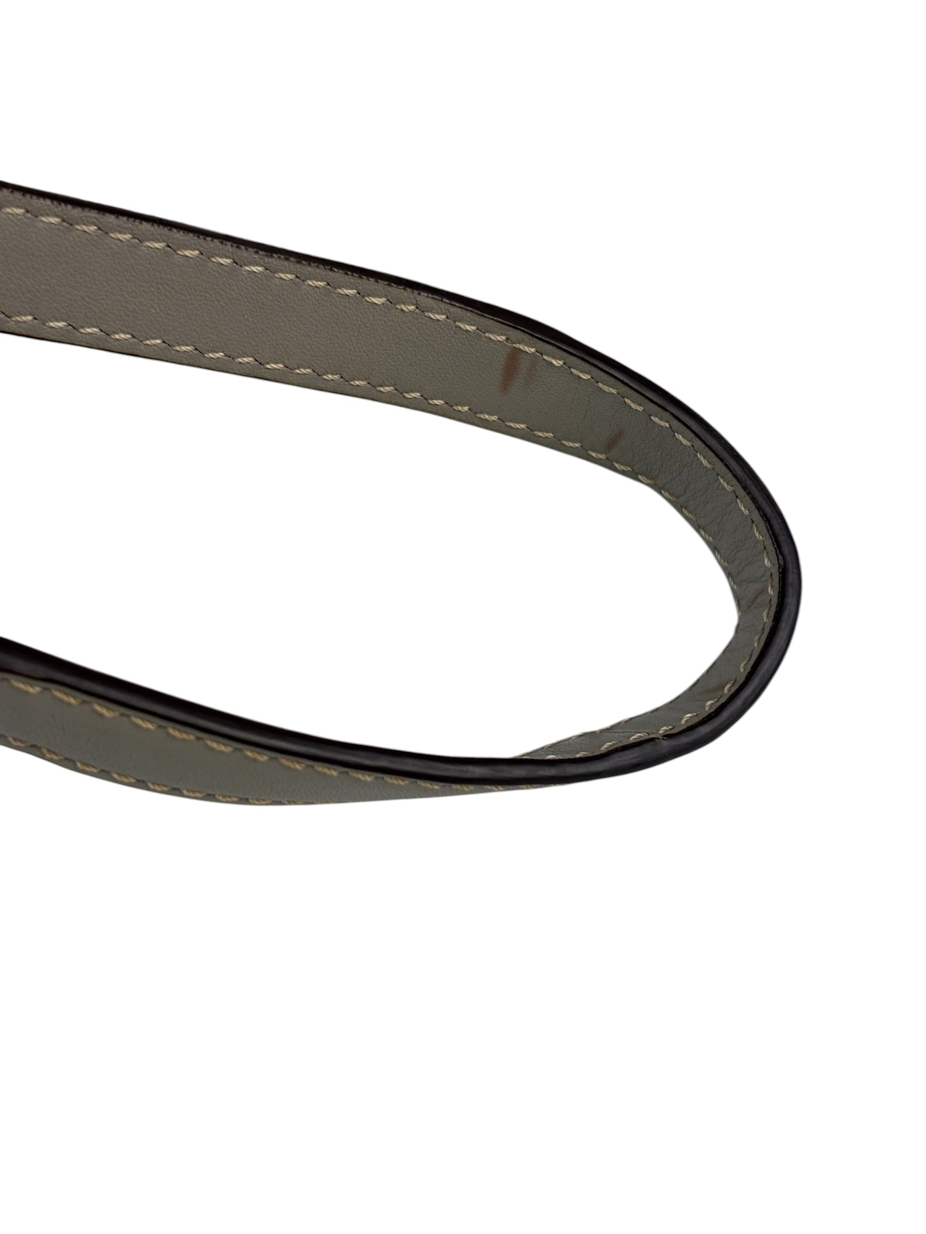 Coach Grey Patent Leather Signature Crossbody