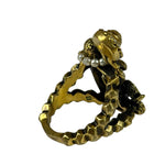 Gucci Faux Pearl Monkey Ring