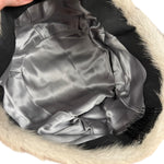 Vintage Clip-in Grey Fur Hat