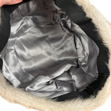 Vintage Clip-in Grey Fur Hat