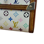 Louis Vuitton White Murakami Compact Wallet