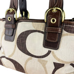 Coach Vintage Braided Strap Canvas Shoulder Bag