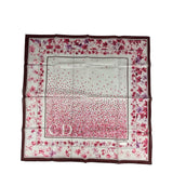 Christian Dior Vintage Floral Print Silk Handkerchief/Scarf