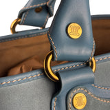 Celine Baby Blue Suede Leather Trip Boogie Handbag