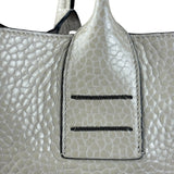 Brunello Cucinelli Ivory Grained Leather Tote Bag