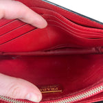 Prada Saffiano Lux Bow Crossbody Wallet