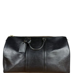 Louis Vuitton Noir Epi Leather Keepall 55