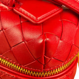 Bottega Veneta Red Intrecciato Leather Crossbody Bag