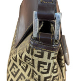 Fendi Zucchino Drawstring Flap Shoulder Bag