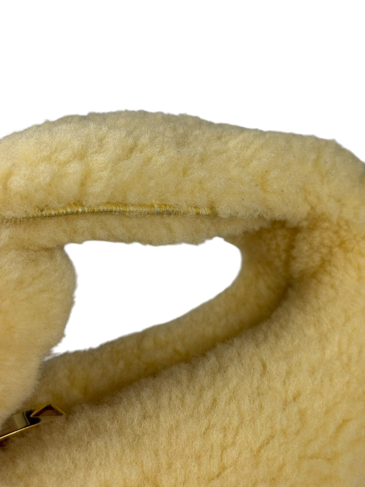 Bottega Veneta Beige Shearling Mini Jodie Bag