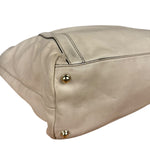 Gucci Britt Leather Tote Beige