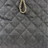 Chanel Navy Quilted Denim/Leather Trim 25 Hobo Bag 2021