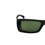 Chanel Grey/Green Rectangular 71687A Sunglasses