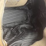 Prada Grey Vitello Daino Leather 2Way Handbag