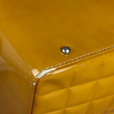 Chanel Vintage Patent Chocolate Bar Bowler Bag