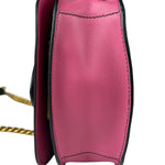 Prada Pink/Black Saffiano Leather Trim Small Cahier Crossbody Bag